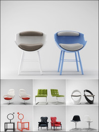 3D Models Chair Collection from 3D66