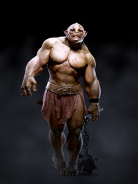 Gnomon Assets Fully lit Rigged & Textured Troll
