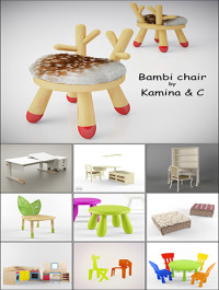 Modern Table and Chair Childroom