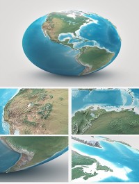 3Docean Planet Earth Realistic 3D World Globe