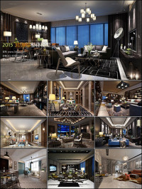 Modern Livingroom Fusion Style 3D66 Interior 2015 Vol 4
