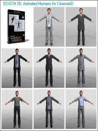 DOSCH DESIGN 3D Animated Humans for Cinema4D