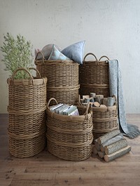 Basket with handles