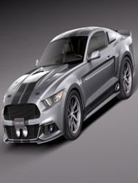 3D Model Ford Mustang GT500 Eleanor 2015