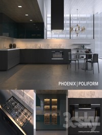 Kitchen Poliform Varenna Phoenix 3 (vray, corona)