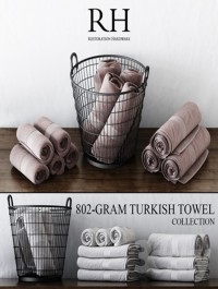 RH 802-GRAM TURKISH TOWEL COLLECTION WITH A BASKET