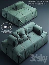 Sofa baxter PANAMA BOLD MODULAR SOFA