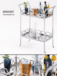 Bernhardt Criteria Metal Bar Cart