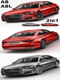 Audi A8 2017 3D Model