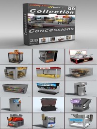 DigitalXModels 3D Model Collection Volume 9: CONCESSIONS