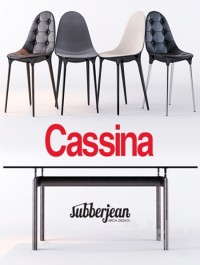 Cassina Caprice Chairs / LC6 Table