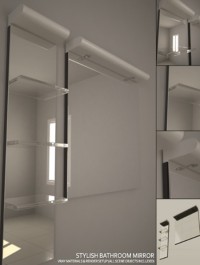 Stylish Bathroom Mirror Set + Complete Vray Setup