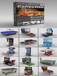 DigitalXModels 3D Model Collection Volume 25: ARCADE GAMES