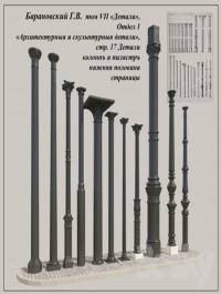 GV Baranovsky, Volume VII of, Unit 1, pp. 17, cast iron columns of the 2nd