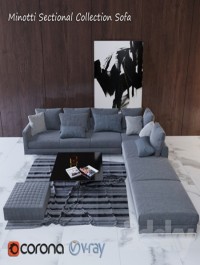 Minotti Sectional Collection Sofa