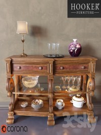 Mirrored Back Console Table