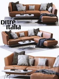 Ditre Italia LENNOX Leather Sofa