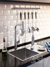 Complete kitchen sink, Artinox + Hansgrohe