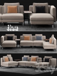 Flou Tay Modular Sofa Composition