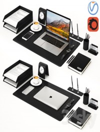 Classic Silver Workplace MacBook