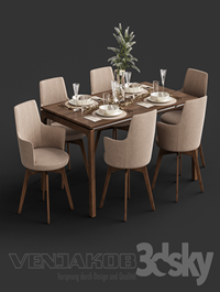 Venjakob Alexia Chair with Dining Table ET388