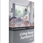 CGAxis 3D Models Collection Volume 106 Living Room Furniture IX