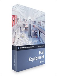 CGAxis Mall Equipment 3D Models Collection – Volume 107