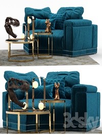 Andrew Sofa by Fendi (Section A)