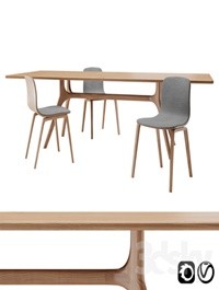 Nil Table and Aava Chair Set