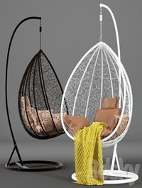 Suspended swing chair Fresco Maxi