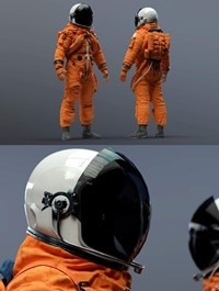 NASA ACES Space Suit 3D Model
