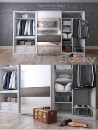 Wardrobe Sevilla with internal content