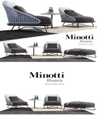 Fotel Minotti Rivera Model 3D