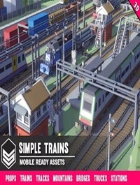 Simple Trains Cartoon Assets