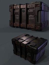 Low poly crate