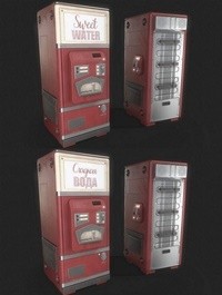 Retro Futuristic Soda Machine