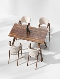 Modern dining table and chair model combination 2