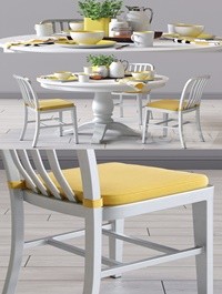 C&B Delta Dinning Chair and Avalon Table