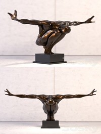 Olympic man Sculpture By Libra Company