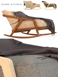 Rocking chair Dare Studio Katakana Rocking chair