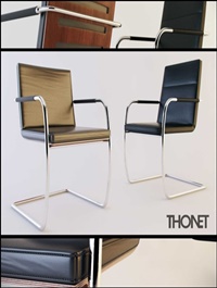 Thonet S60 & S61 Chair 3D Model