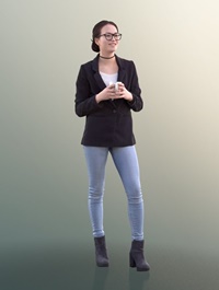 Cgtrader Laura 10738 Standing Business Woman VR AR low poly 3d model