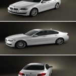 BMW 5 series sedan 2011 3D Model