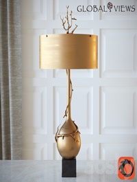 Twig Bulb Lamp Brass