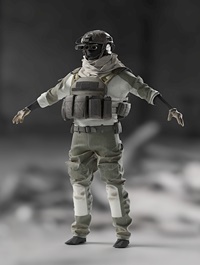 CGTRADER SOLDIER High Poly equipment 3D model
