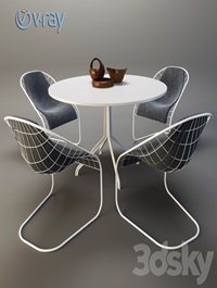 MINOTTI SPACE table with chairs