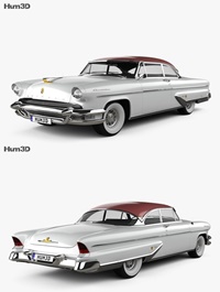 Lincoln, Capri ,Hardtop, Coupe, 1955, 3D, model