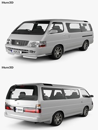 Toyota Hiace Passenger Van (JP) 1999 3D model