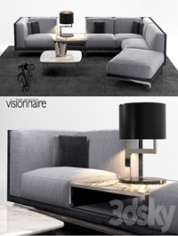 Visionnaire Legend L sofa set