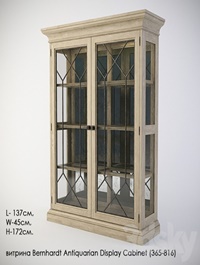 Showcases Bernhardt Antiquarian Display Cabinet (365-816)